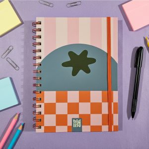 Cuaderno Retro Pastel - Hojas Lisas 144 págs.