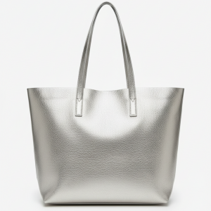 Totebag Platino 100% Cuero Vacuno