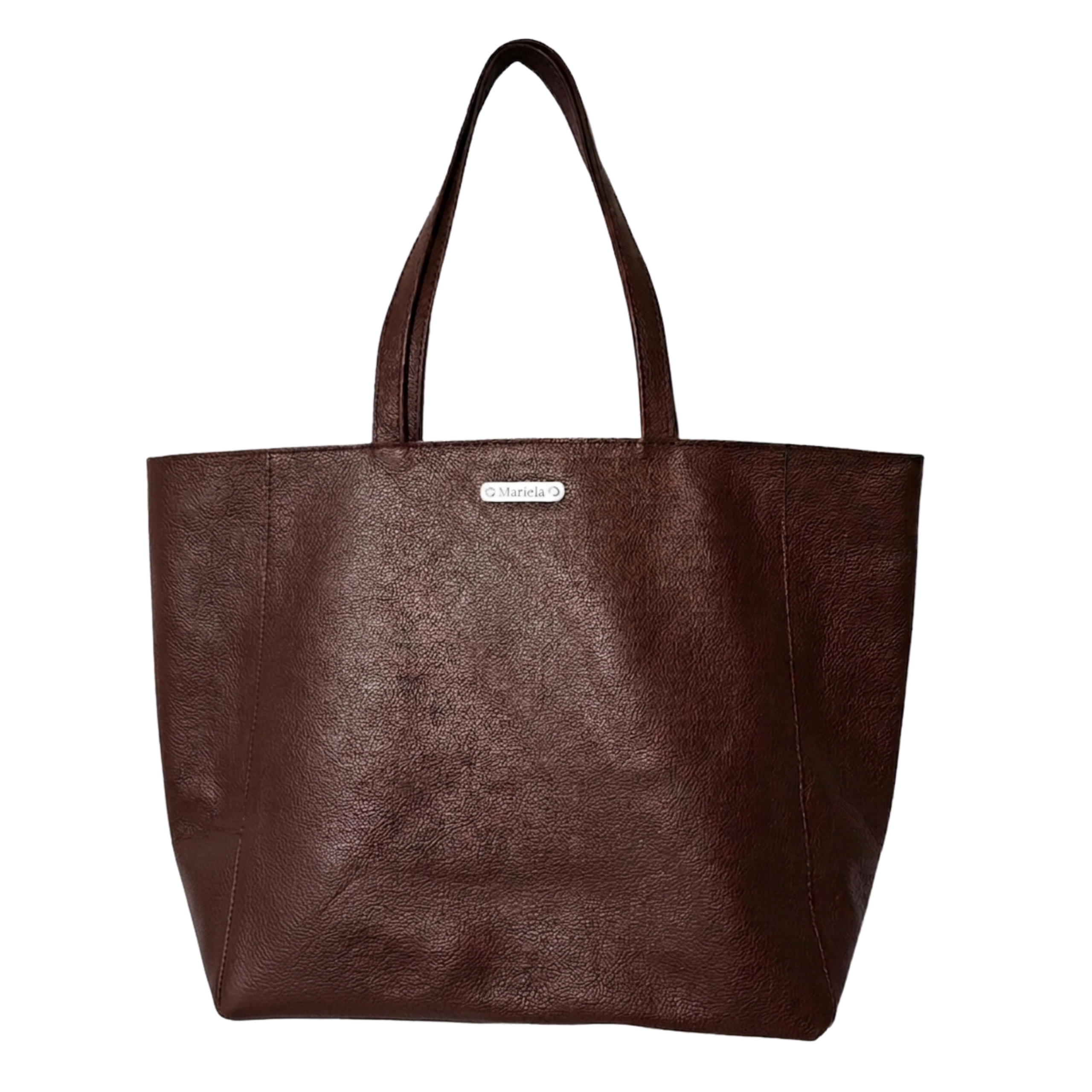 Totebag Mariela Essential 100% Cuero Vacuno - Chocolate
